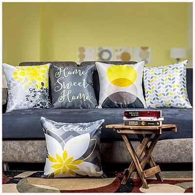Abstract Digital Printed Cushion Cover Set of 5-13