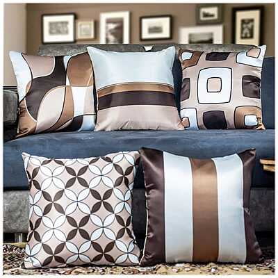 Abstract Digital Printed Cushion Cover Set of 5-17