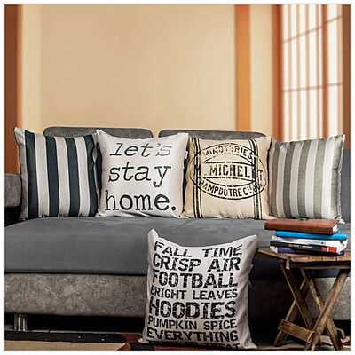 Abstract Digital Printed Cushion Cover Set of 5-6