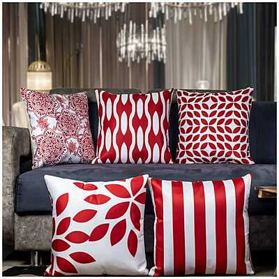 Abstract Digital Printed Cushion Cover Set of 5-8