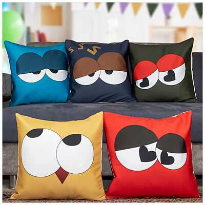 Figures Digital Printed Cushion Cover Set of 5-11