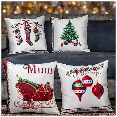 Figures Digital Printed Cushion Cover Set of 5-19