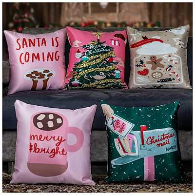 Figures Digital Printed Cushion Cover Set of 5-2