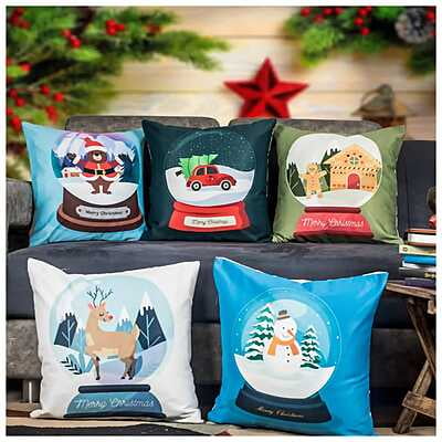 Figures Digital Printed Cushion Cover Set of 5-24