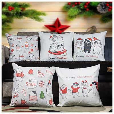Figures Digital Printed Cushion Cover Set of 5-8