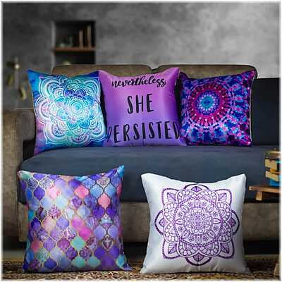 SingleTone Digital Printed Cushion Cover Set of 5-21