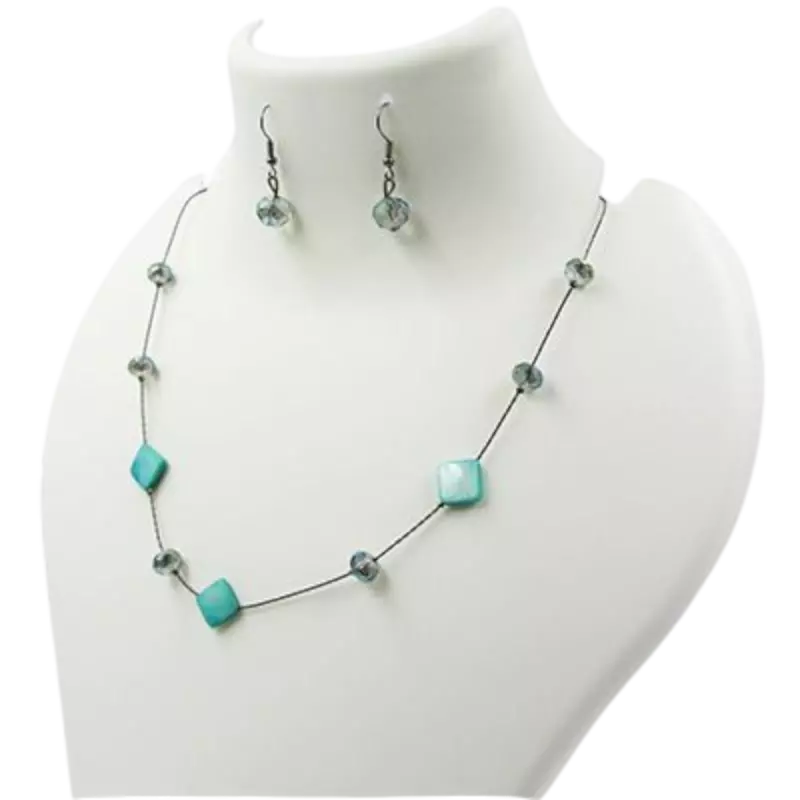 Single Layer Chain With Earrings Single Layer Chain With Earrings