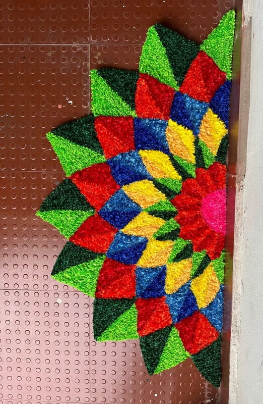 Rangoli Mat D047 Rangoli Mat D047