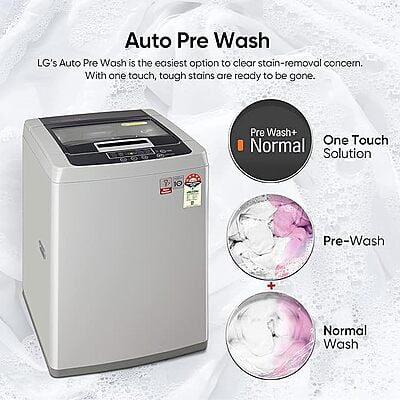 LG 7 Kg 5 Star Inverter TurboDrum Fully Automatic Top Loading Washing Machine