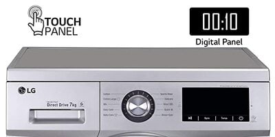 LG 7.0 Kg 5 Star Inverter Fully-Automatic Front Loading Washing Machine (FHM1207ZDL,