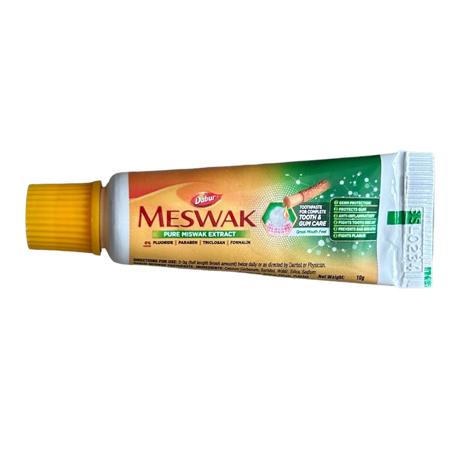 Dabur Meswak 10g Toothpaste – Travel Size for Hotels & Hospitals