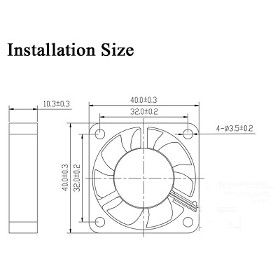 DC 12V 8025 Cooling Fan DC 12V 8025 Cooling Fan