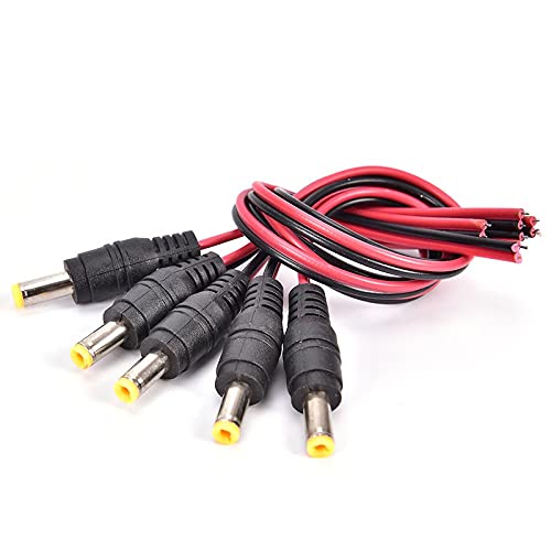 DC Jack Male Power Connector With Wire 5.5×2.1mm-10 DC Jack Male Power Connector With Wire 5.5×2.1mm-10