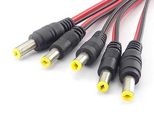 DC Jack Male Power Connector With Wire 5.5×2.1mm-10 DC Jack Male Power Connector With Wire 5.5×2.1mm-10