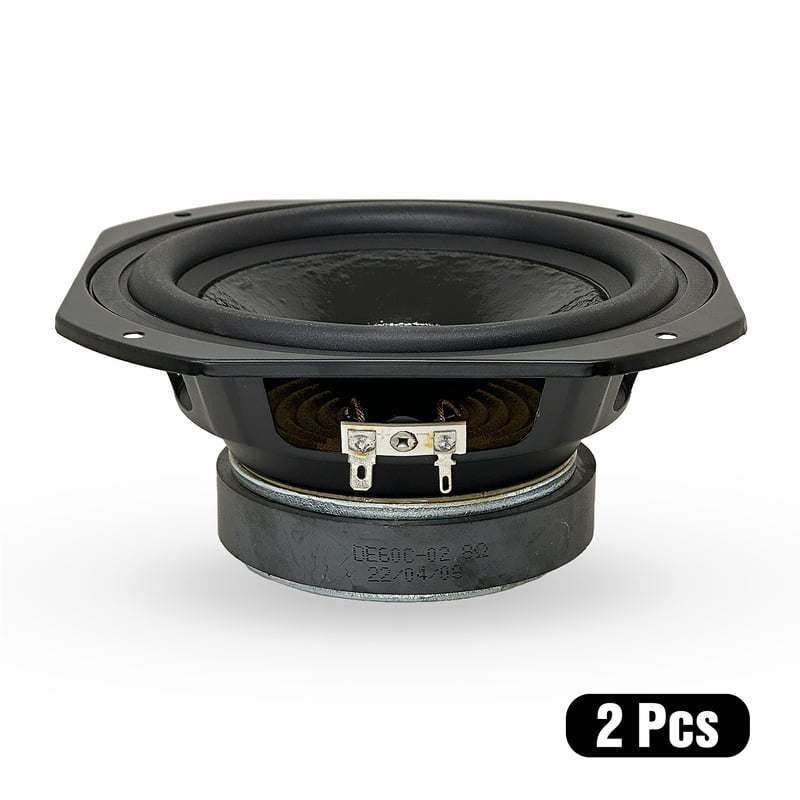 DE60C-02 Woofer 6" 8Ohms 50 Watts (2 Pcs) DE60C-02 Woofer 6" 8Ohms 50 Watts (2 Pcs)
