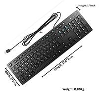 Dell Multimedia USB Wired Keyboard | KB216 | Plunger Keys | Spill-Resistant | Black Dell Multimedia USB Wired Keyboard | KB216 | Plunger Keys | Spill-Resistant | Black