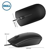 Dell MS116 | Wired Optical Mouse | 1000DPI | LED Tracking | Scrolling Wheel | Plug and Play Dell MS116 | Wired Optical Mouse | 1000DPI | LED Tracking | Scrolling Wheel | Plug and Play