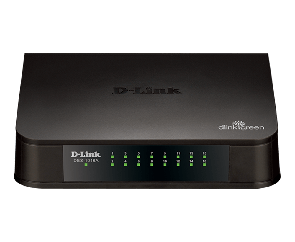 D-Link 16-Port 10/100 MBPS Desktop Switch D-Link 16-Port 10/100 MBPS Desktop Switch