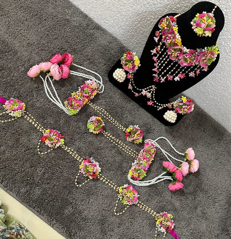 Artificial Flower Jewellery DFJ29 Artificial Flower Jewellery DFJ29