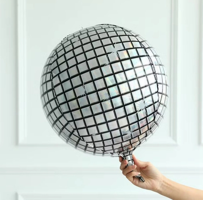 DISCO FOIL BALLOON | SILVER | PACK OF 1 DISCO FOIL BALLOON | SILVER | PACK OF 1