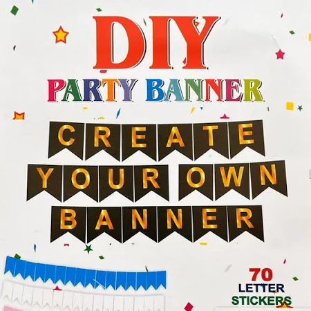 DIY Party Banner | Pack of 1 Set DIY Party Banner | Pack of 1 Set