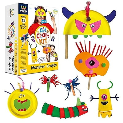 DIY Monster Puppet Art & Craft Activity