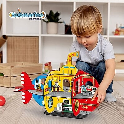 DIY Submarine Playset Doll House DIY Submarine Playset Doll House