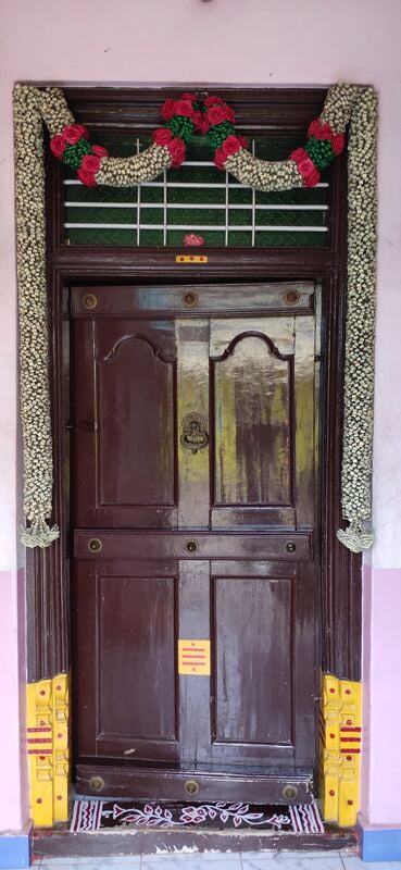 Palm Leaf Door Garland