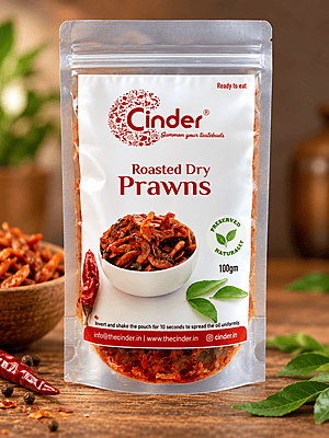 CINDER DRY PRAWN ROAST 100G - READY TO EAT