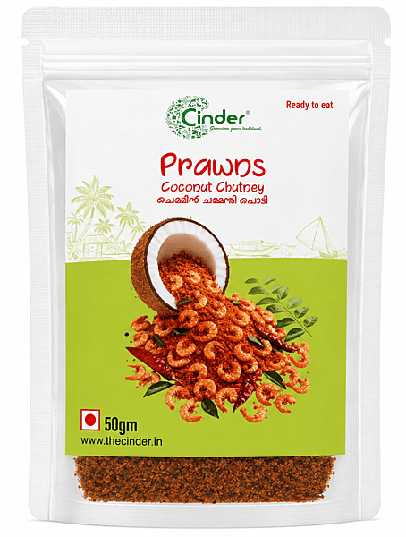 CINDER DRY PRAWN COCONUT CHUTNEY 50G CINDER DRY PRAWN COCONUT CHUTNEY 50G