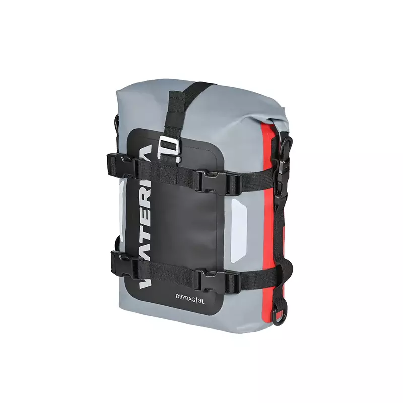 Viaterra Drybag 8L - 100% Waterproof Motorcycle Tailbag/Rear Rack Bag (Universal with Versatile Mounting)