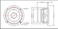 DS-40A0804 Mid Wof ofer 4" 4Ohms 60 Watts aluminium cone(2 Pcs) LIMITED EDITION DS-40A0804 Mid Wof ofer 4" 4Ohms 60 Watts aluminium cone(2 Pcs) LIMITED EDITION