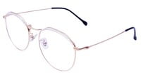 Unisex Round Spectacle Frame. Golden Color Metal Frame. Unisex Round Spectacle Frame. Golden Color Metal Frame.