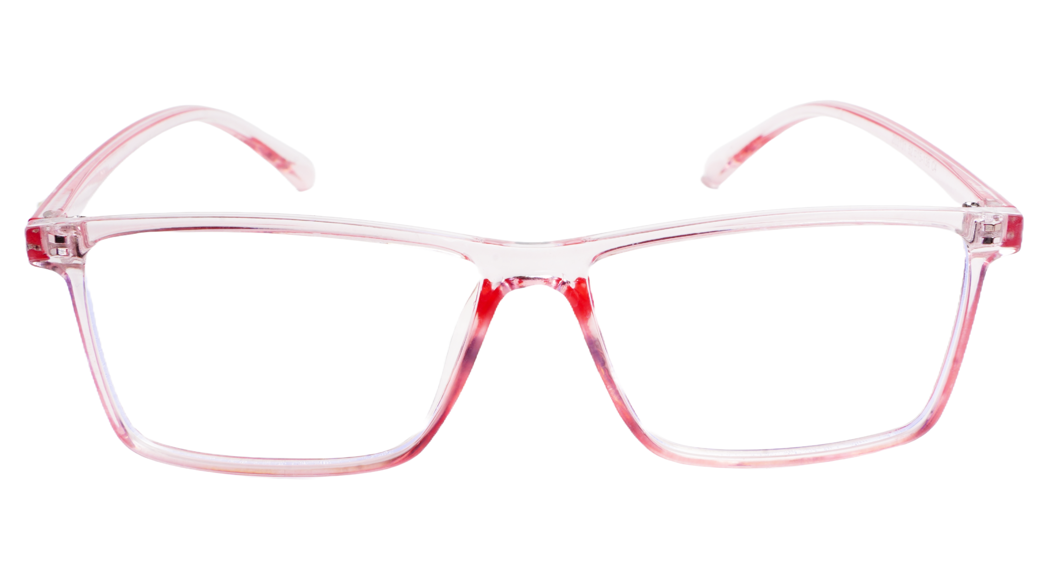 Soigné Female Rectangular Spectacle Frame.Light Pink-Large