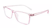 Soigné Female Rectangular Spectacle Frame.Light Pink-Large