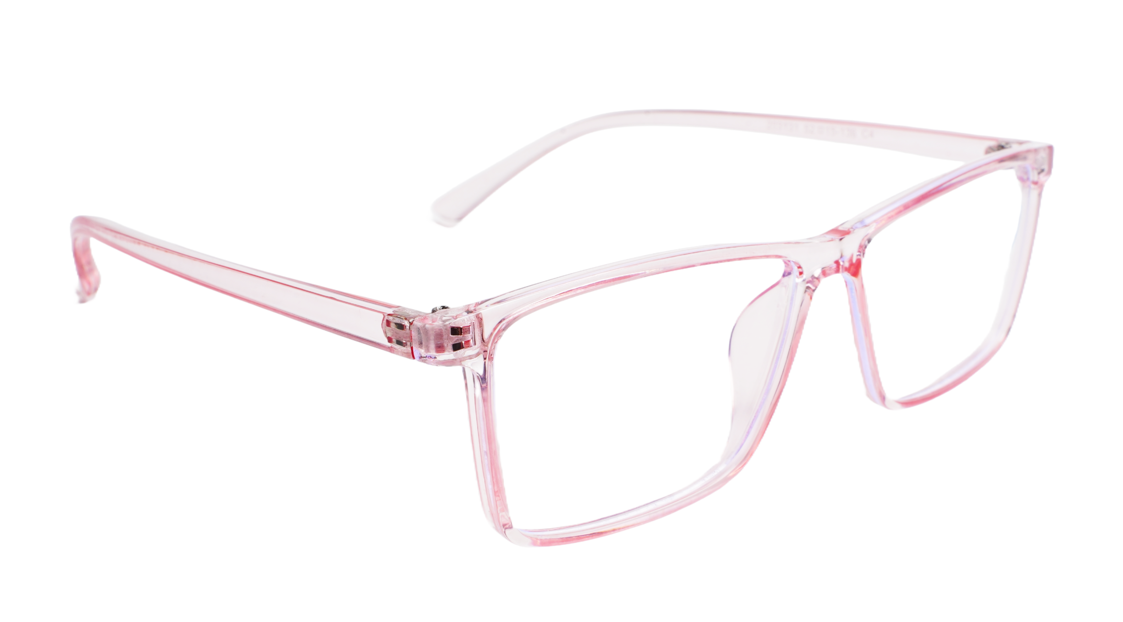 Soigné Female Rectangular Spectacle Frame.Light Pink-Large