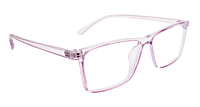 Soigné Female Rectangular Spectacle Frame.Light Purple-Large Soigné Female Rectangular Spectacle Frame.Light Purple-Large