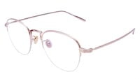Unisex Half Rim Round Spectacle Frame. Golden Color Metal Frame. Unisex Half Rim Round Spectacle Frame. Golden Color Metal Frame.
