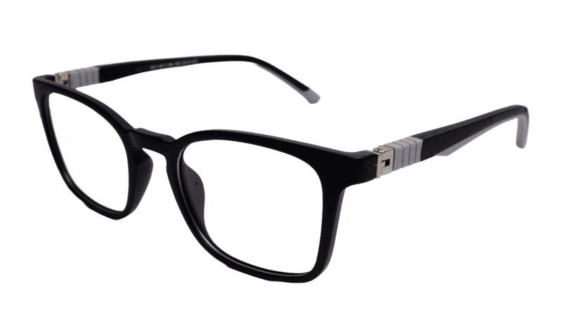 Soigné Kids&Teens Square Spectacle Frame-Black&Grey.(6-13)Y-Unisex Soigné Kids&Teens Square Spectacle Frame-Black&Grey.(6-13)Y-Unisex