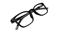 Soigné Kids&Teens Square Spectacle Frame-Black&Grey.(6-13)Y-Unisex Soigné Kids&Teens Square Spectacle Frame-Black&Grey.(6-13)Y-Unisex