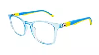 Soigné Kids&Teens Square Spectacle Frame-Blue&Yellow.(6-13)Y-Unisex