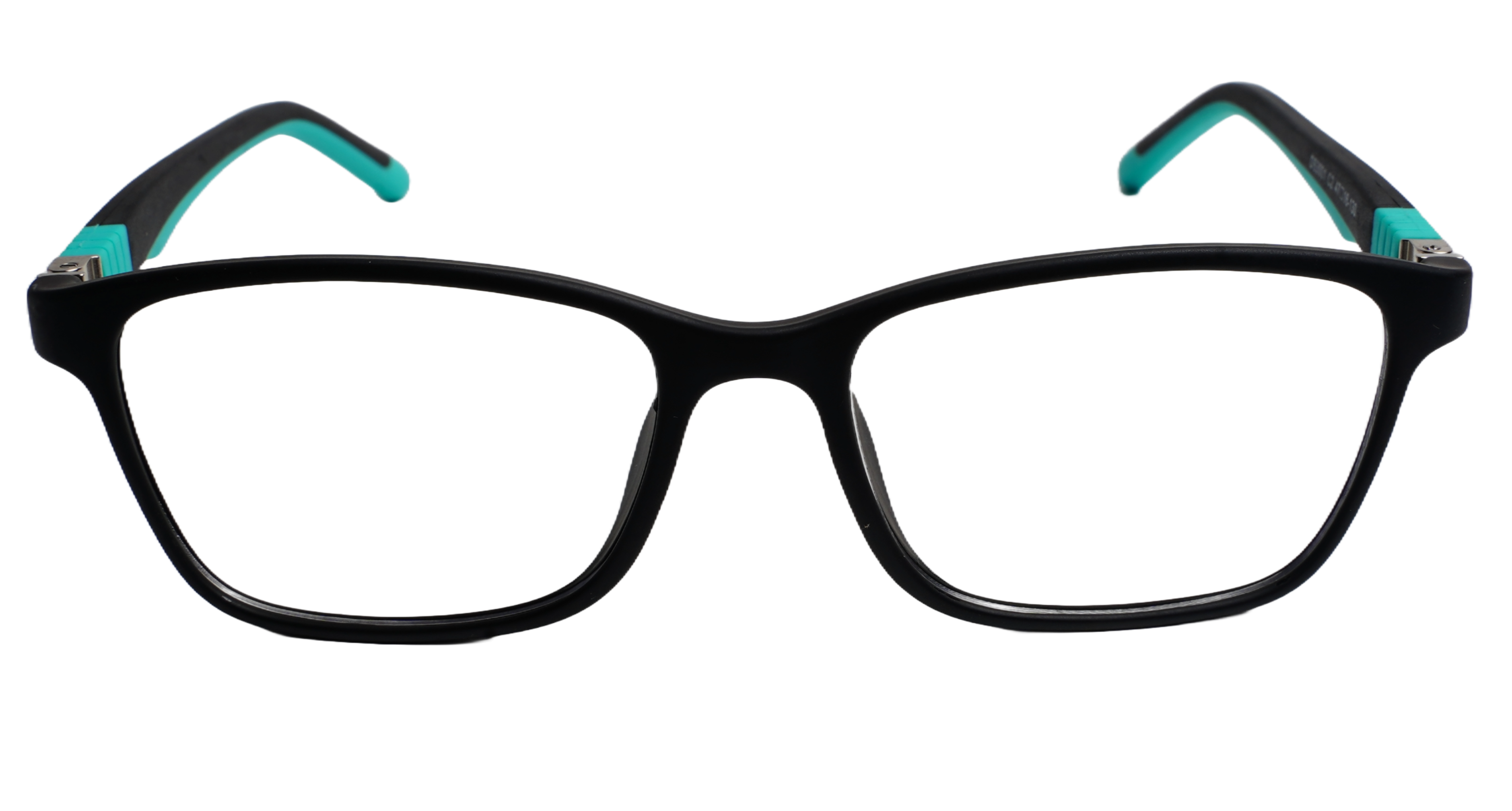 Soigné Kids Rectangular Spectacle Frame.Black&Green.(5-11)Y-Unisex