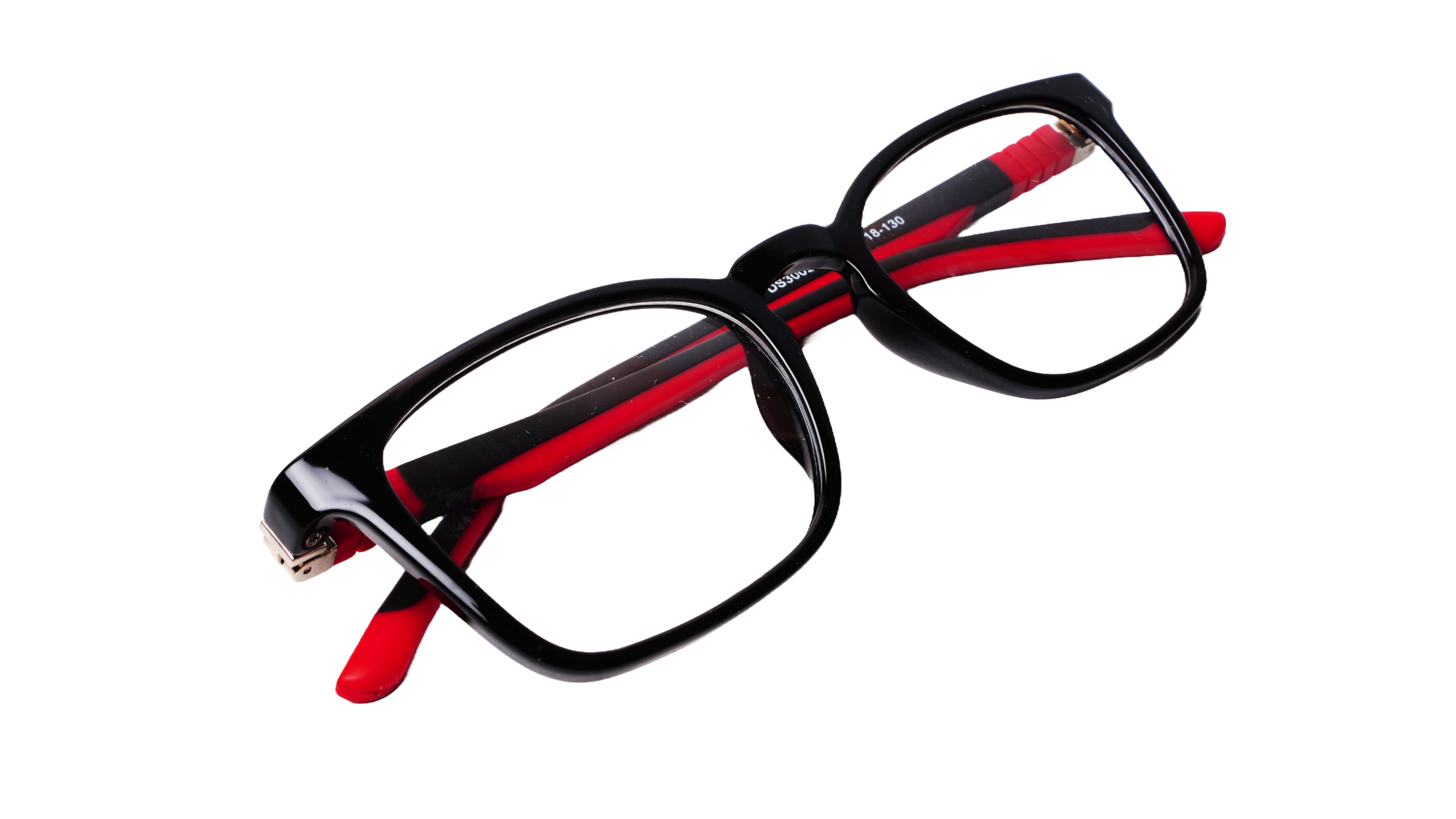 Soigné Kids&Teens Square Spectacle Frame-Black&Red.(6-13)Y-Unisex