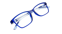 Soigné Kids Rectangular Spectacle Frame.Blue.(5-12)Y-Unisex Soigné Kids Rectangular Spectacle Frame.Blue.(5-12)Y-Unisex