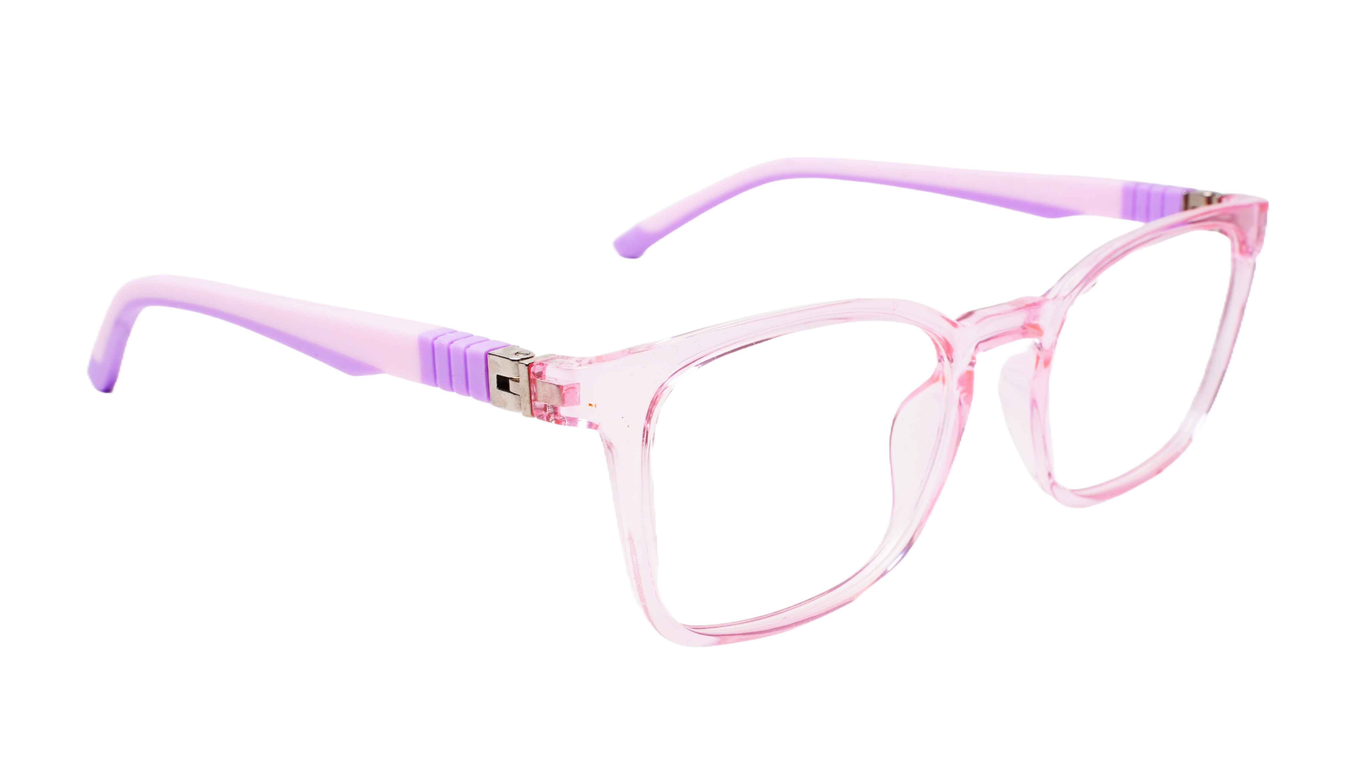 Soigné Kids Small Square Spectacle Frame.Pink&Purple(6-13)Y-Girl