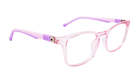 Soigné Kids Small Square Spectacle Frame.Pink&Purple(6-13)Y-Girl Soigné Kids Small Square Spectacle Frame.Pink&Purple(6-13)Y-Girl