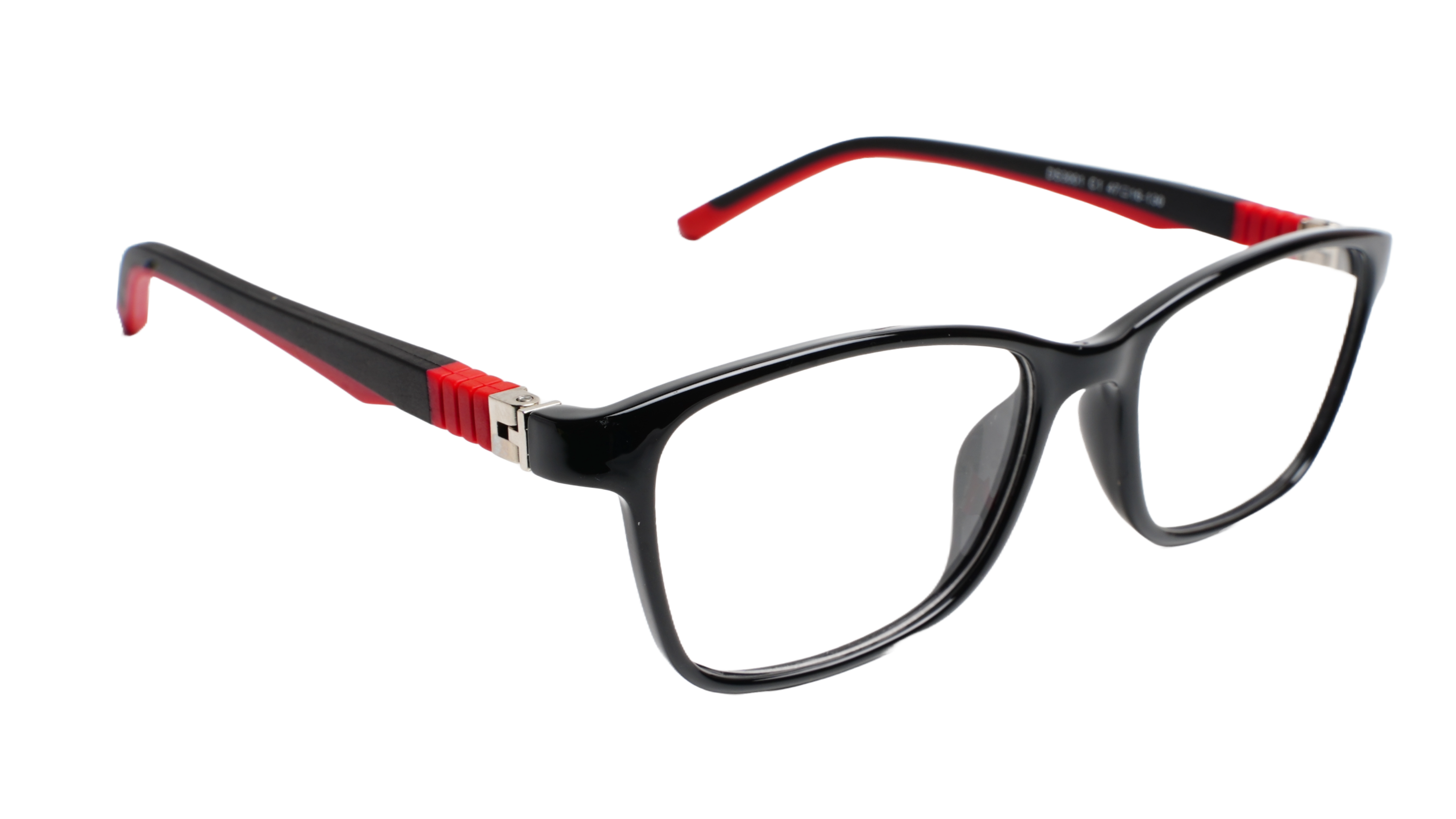 Soigné Kids Rectangular Spectacle Frame.Black&Red Color.(5-12)Y-Unisex