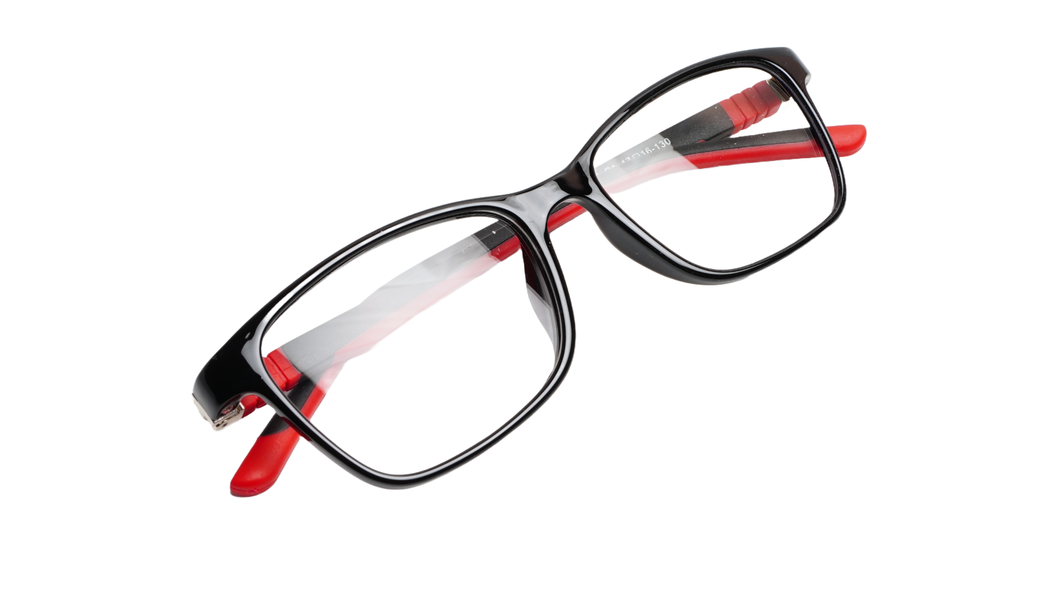 Soigné Kids Rectangular Spectacle Frame.Black&Red Color.(5-12)Y-Unisex