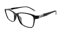 Soigné Kids&Teens Rectangular Spectacle Frame.Black&Grey.(7-14)Y-Unisex Soigné Kids&Teens Rectangular Spectacle Frame.Black&Grey.(7-14)Y-Unisex