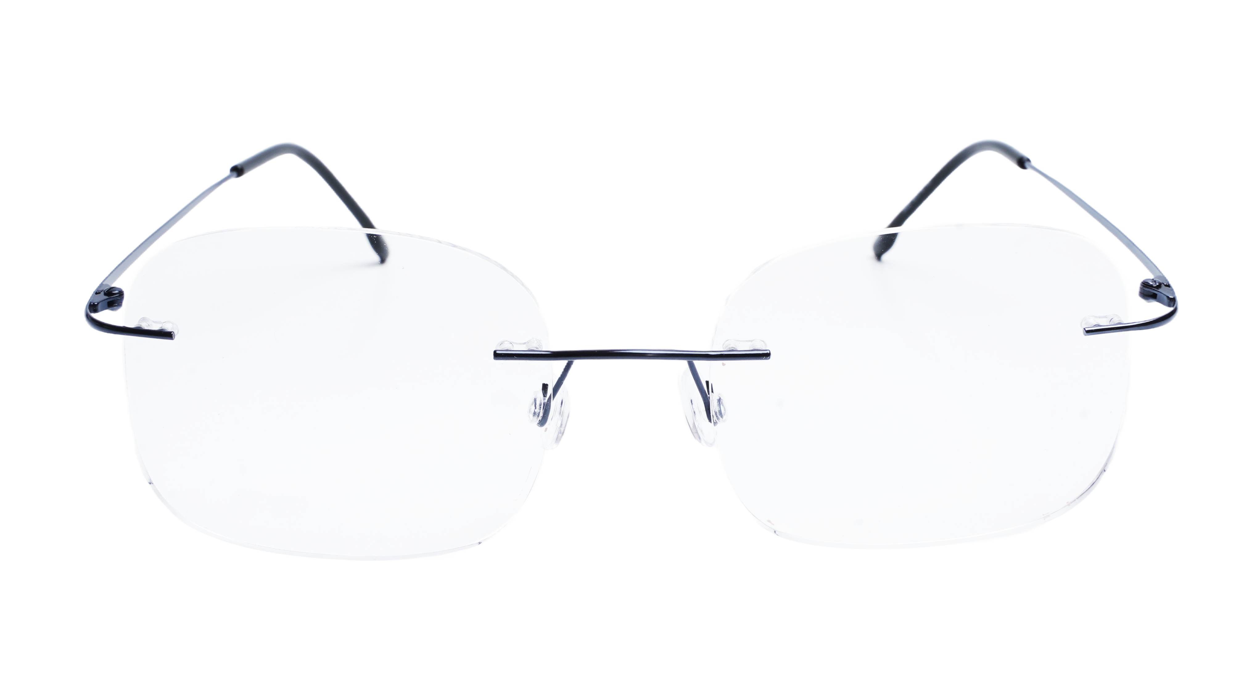 Soigné Unisex Square Rimless Spectacle Frame.Blue